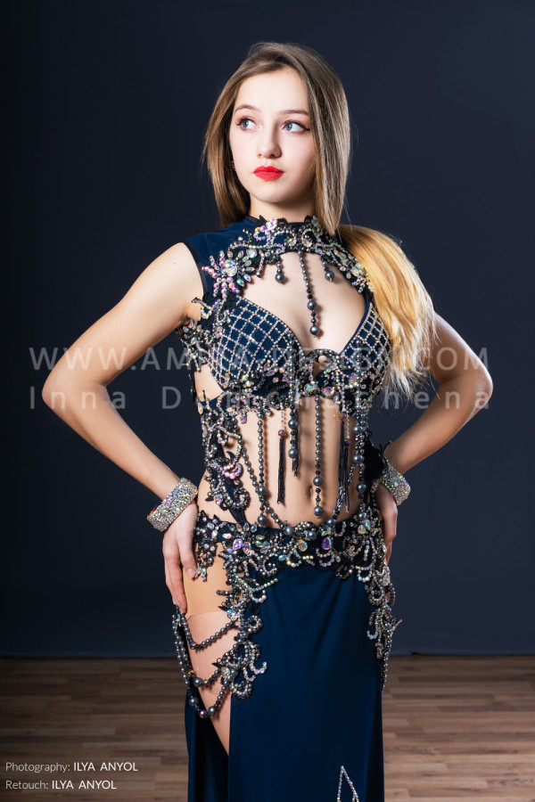 Professional bellydance costume (classic 171a)
